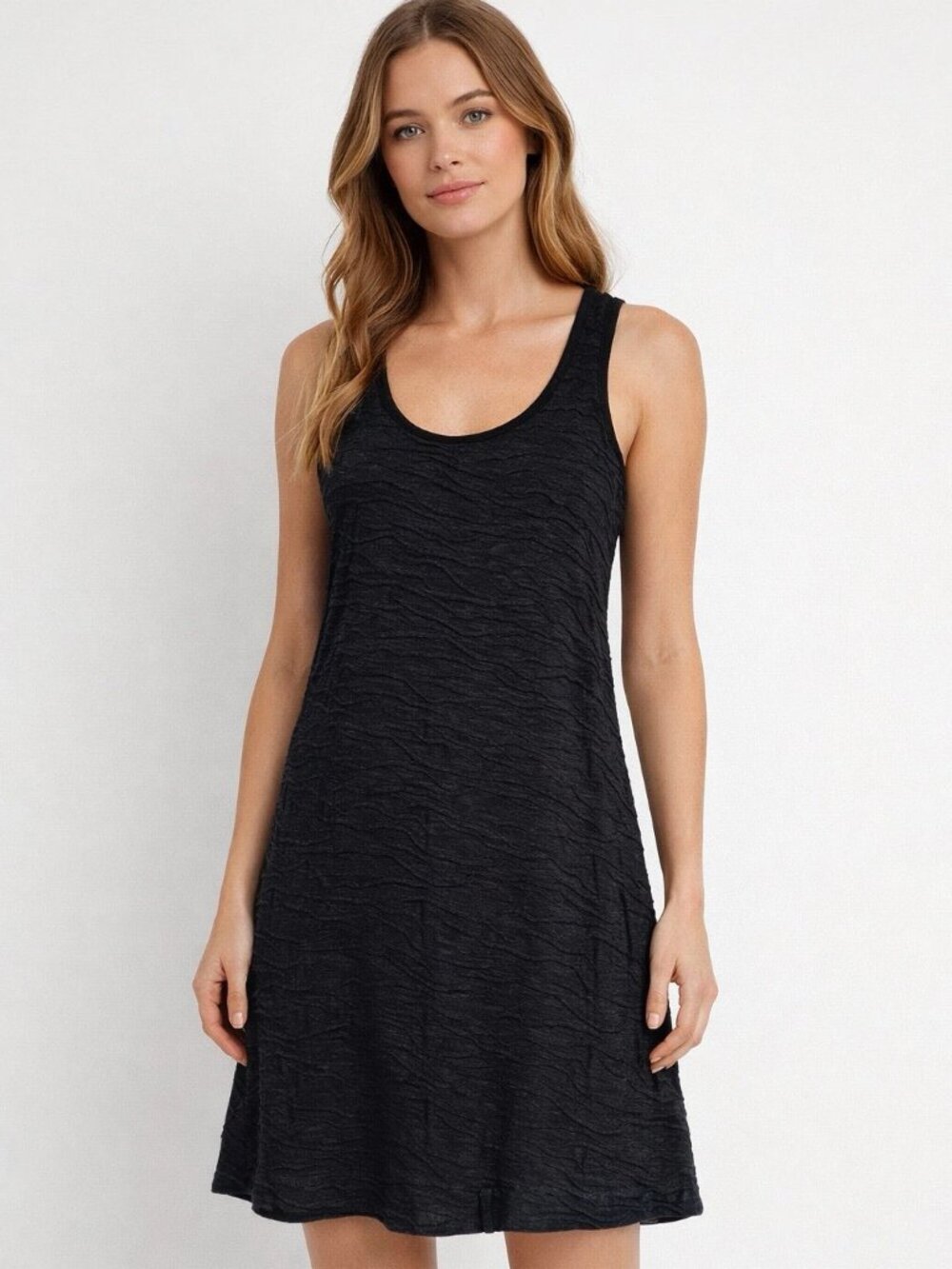 Toad & Co Organic Cotton Samba Wave Dress in Black Size S